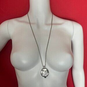 Essential oil pad pendant necklace 🩶🩶​​​​​​​​​​